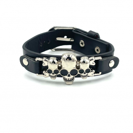 Bijuterii rock, goth, emo, punk - Brățară craniu