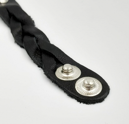 Bratara Piele Impletita Spikes [4]