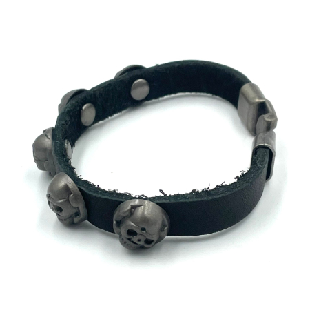 Brățară piele și cranii [1]