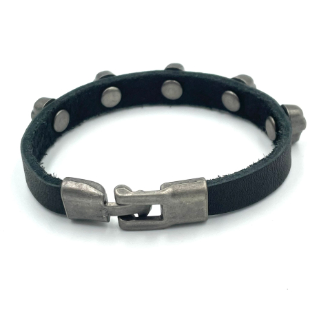 Brățară piele și cranii [2]