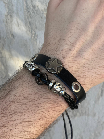 Brățară piele șiret Stea [1]