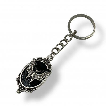 Brelocuri - Breloc metalic liliac gotic