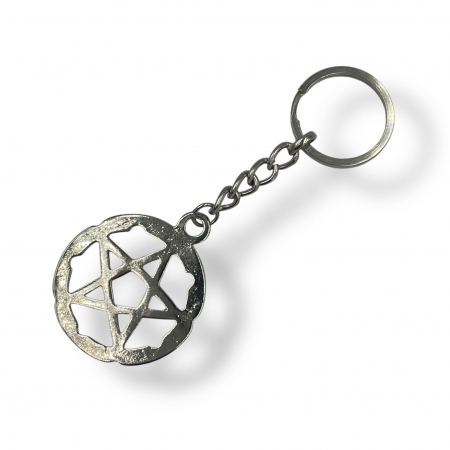 Breloc metalic pentagramă [1]