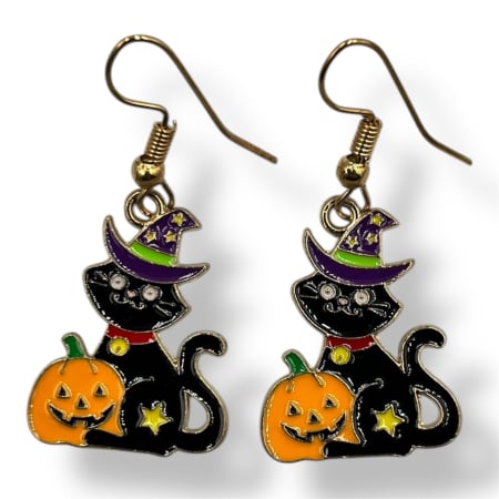 Cercei pisicuță Halloween [1]