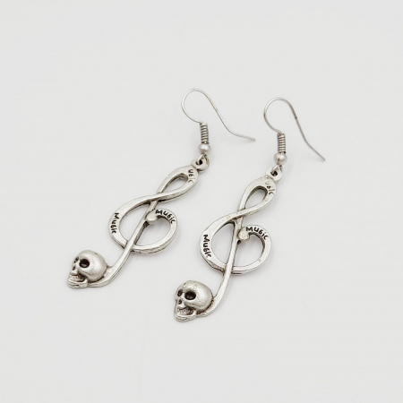 Cercei Zamac Argintat Cheia Sol [1]