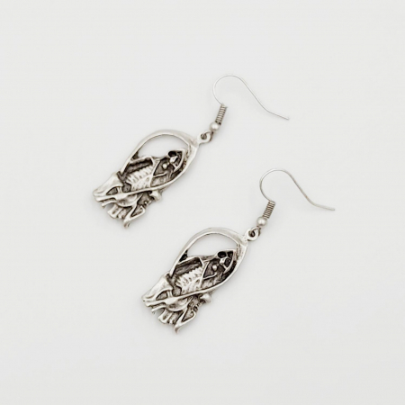 Cercei Zamac Argintat Death [2]