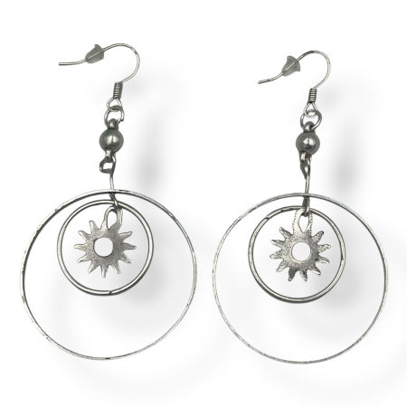 Bijuterii din zamac - Cercei Zamac Soare