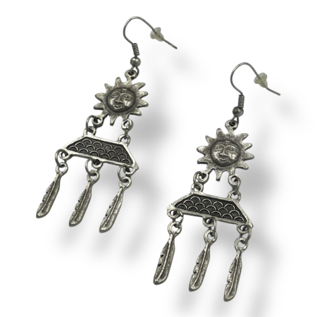 Bijuterii din zamac - Cercei Zamac Soare