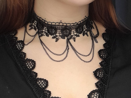 Choker Gotic Dantela [1]