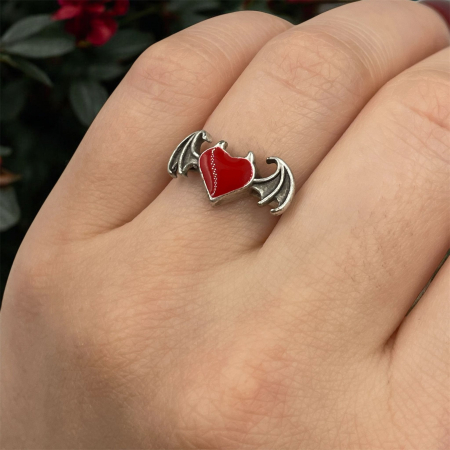 Inele - Inel Inimă cu Aripi