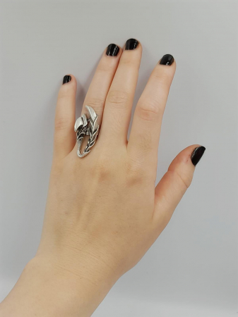 Inel Reglabil Zamac Argintat [1]