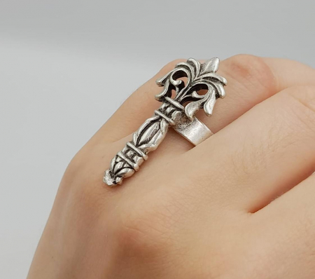 Inele Reglabile Zamac - Inel Reglabil Zamac Argintat Model