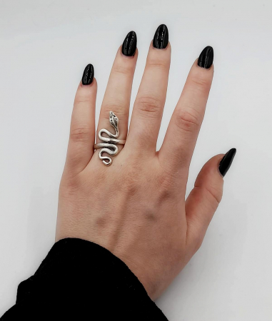 Inel Sarpe  Zamac Argintat [3]