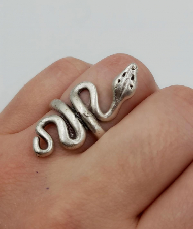 Inel Sarpe  Zamac Argintat [1]