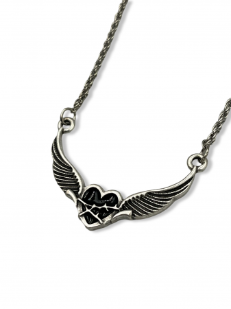 Lanțuri - Lant Inima Aripi Negru