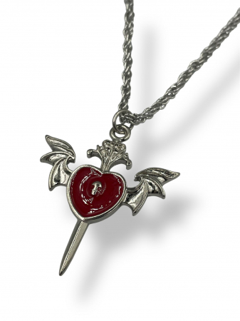 Lanțuri - Lanț inimă cu aripi și sabie