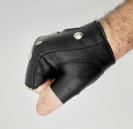 Manusi piele rock  barbati [4]