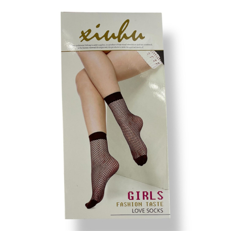 Dresuri & șosete & mănuși - Șosete negre scurte plasă