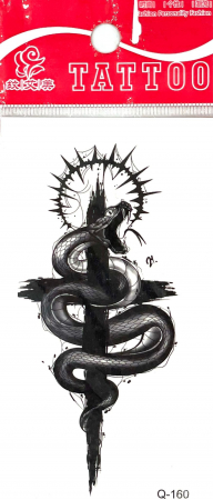 Tatuaje mici - Tatuaj temporar cruce si sarpe