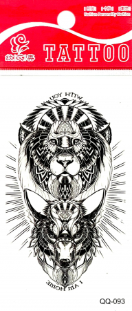 Tatuaje mici - Tatuaj temporar leu si lup