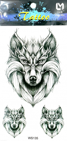 Tatuaje medii - Tatuaj temporar lup