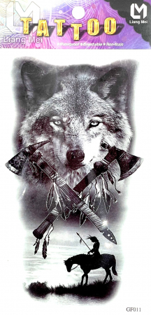 Tatuaje medii - Tatuaj temporar lup