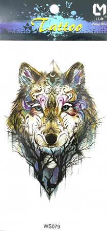 Tatuaje medii - Tatuaj temporar lup