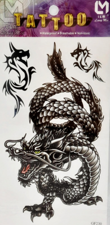 Tatuaje temporare și piercinguri false - Tatuaj temporar dragon