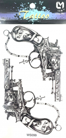 Tatuaje medii - Tatuaj temporar pistol