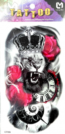 Tatuaje medii - Tatuaj temporar leu coroană