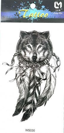 Tatuaje medii - Tatuaj temporar lup