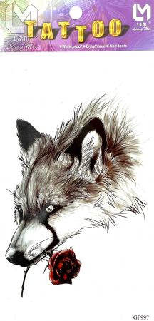 Tatuaje medii - Tatuaj temporar lup