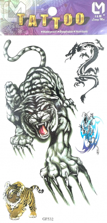 Tatuaje medii - Tatuaj temporar tigru