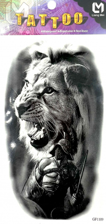 Tatuaje medii - Tatuaj temporar leu