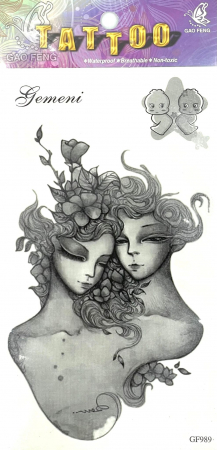 Tatuaje medii - Tatuaj temporar Gemeni