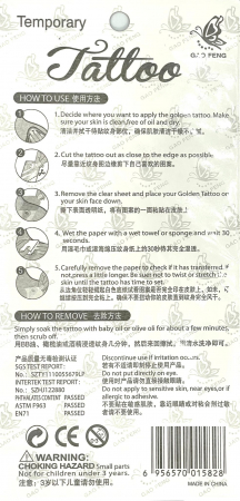 Tatuaj temporar craniu color [1]