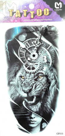 Tatuaje medii - Tatuaj temporar leu si ceas