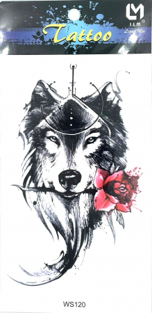 Tatuaje medii - Tatuaj temporar lup