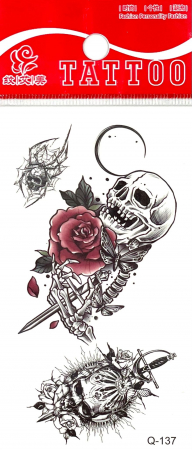 Tatuaje mici - Tatuaj temporar craniu