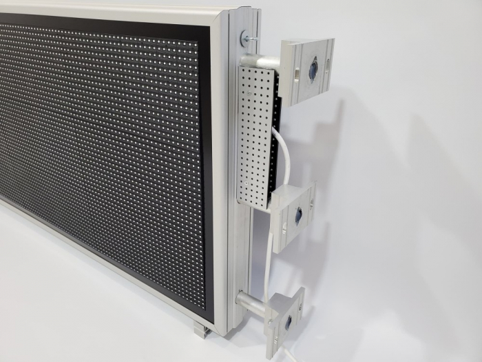 Reclama luminoasa LED pentru SPALATORIE AUTO SELF SERVICE, dimensiuni 1050mm x 570mm, DUBLA FATA, P10 LED-uri rosii [14]