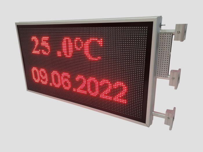 Reclama luminoasa LED pentru SPALATORIE AUTO SELF SERVICE, dimensiuni 1050mm x 570mm, DUBLA FATA, P10 LED-uri rosii [13]