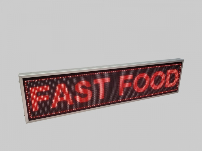 RL1690X410P10FASTFOOD Reclama luminoasa LED 1690mm x 410mm, configuratie 160 x 32 P10 FAST FOOD [2]