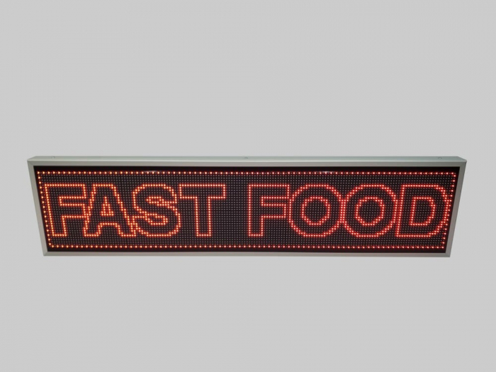 RL1690X410P10FASTFOOD Reclama luminoasa LED 1690mm x 410mm, configuratie 160 x 32 P10 FAST FOOD [3]