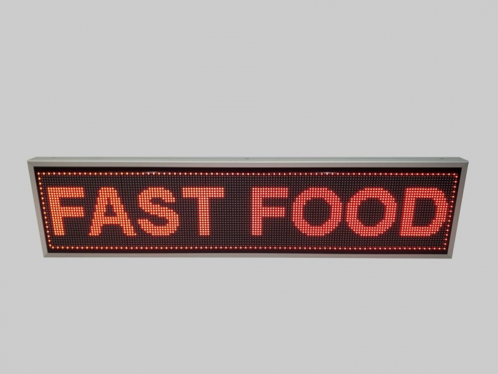 RL1690X410P10FASTFOOD Reclama luminoasa LED 1690mm x 410mm, configuratie 160 x 32 P10 FAST FOOD [6]