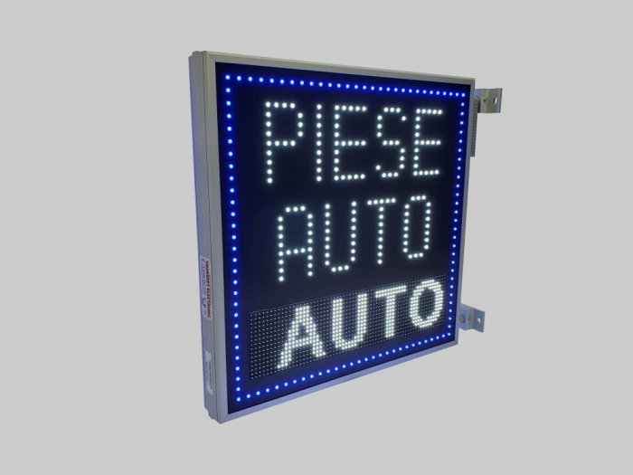 RL800X800PIESEAUTO Reclama luminoasa LED 800mm x 800mm programabila pentru PIESE AUTO [10]