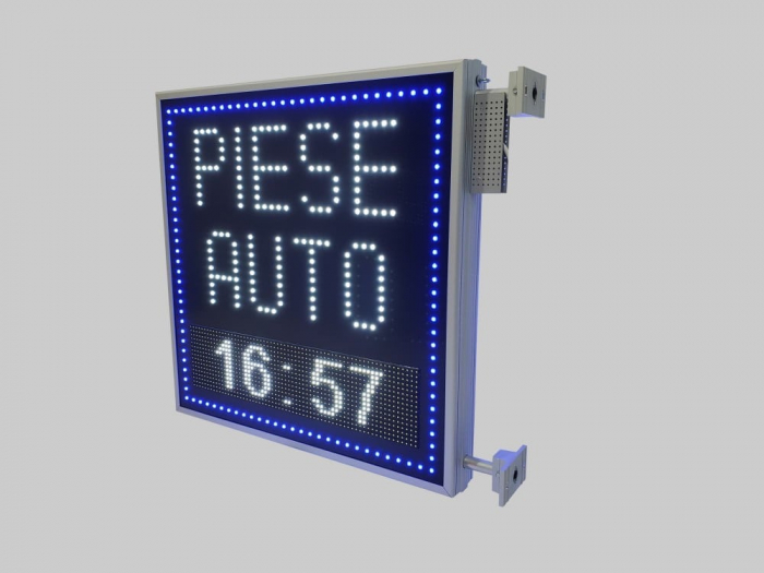 RL800X800PIESEAUTO Reclama luminoasa LED 800mm x 800mm programabila pentru PIESE AUTO [3]