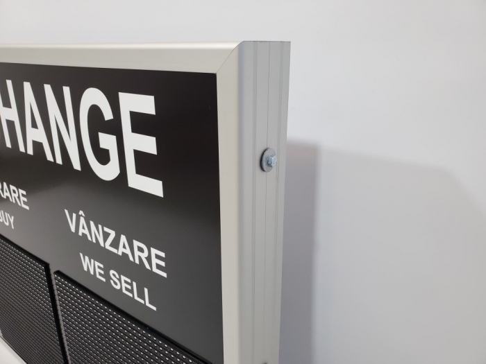 Reclama luminoasa LED EXCHANGE, dimensiuni 900mm x 700mm, P10 LED-urI ROSII [4]