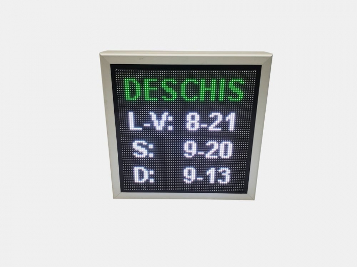 Reclama luminoasa LED INCHIS DESCHIS, dimensiuni 410mm x 410mm, P5 LED-urI FULL COLOR [4]
