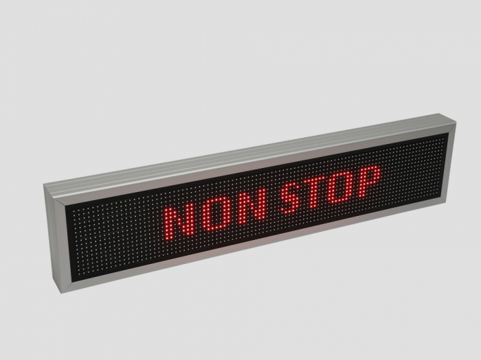 Reclama luminoasa LED pentru FAST FOOD, dimensiuni 1050mm x 250mm, P10 LED-uri rosii [2]