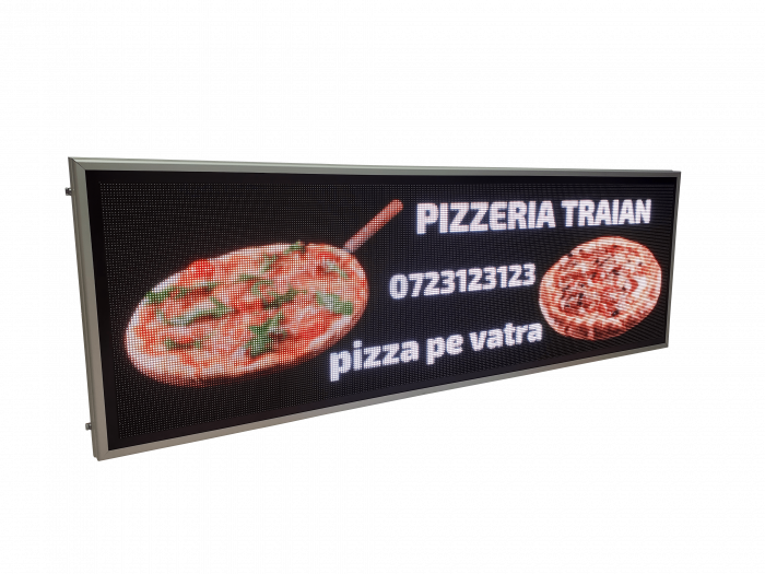 Reclama luminoasa LED pentru FAST FOOD, dimensiuni 1690mm x 570mm, model full color [4]